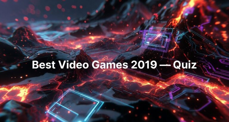 Best Video Games of 2019 — 32-Game Quiz