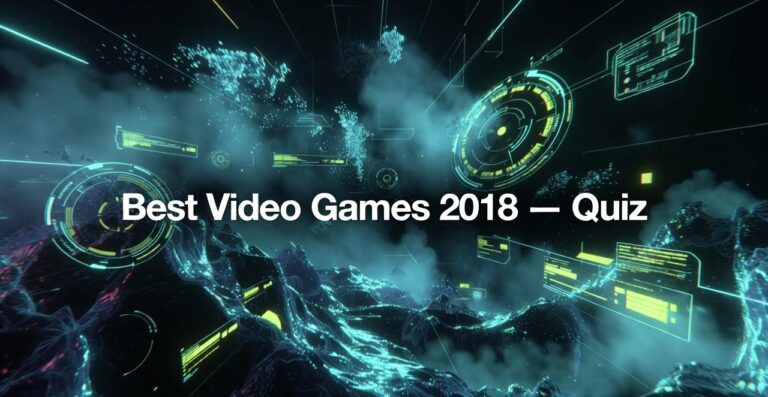Best Video Games of 2018 — 32-Game Quiz
