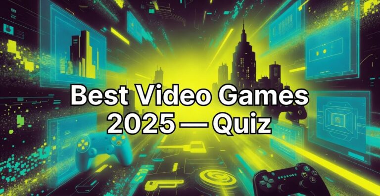 Best Video Games of 2025 — 32-Game Quiz