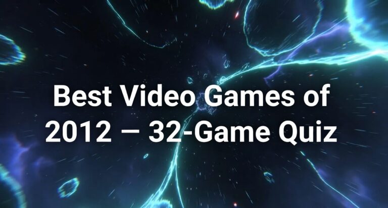 Best Video Games of 2012 — 32-Game Quiz
