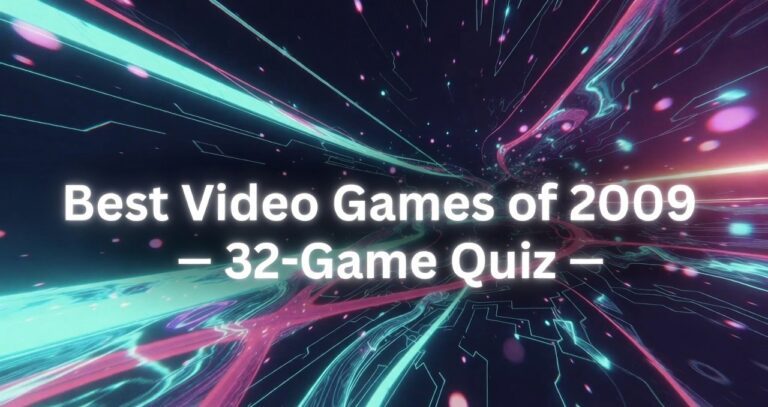 Best Video Games of 2009 — 32-Game Quiz
