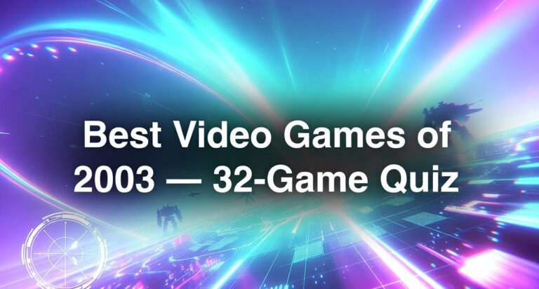 Best Video Games of 2003 — 32-Game Quiz 9 Best Video Games of 2003 — 32-Game Quiz