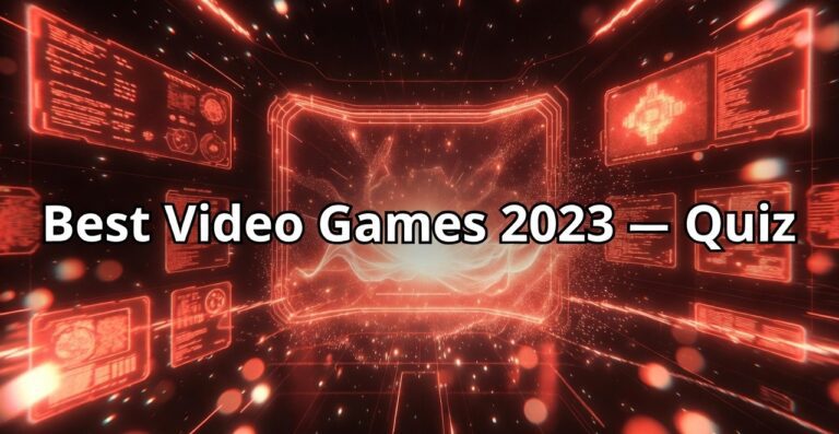 Best Video Games of 2023 — 32-Game Quiz