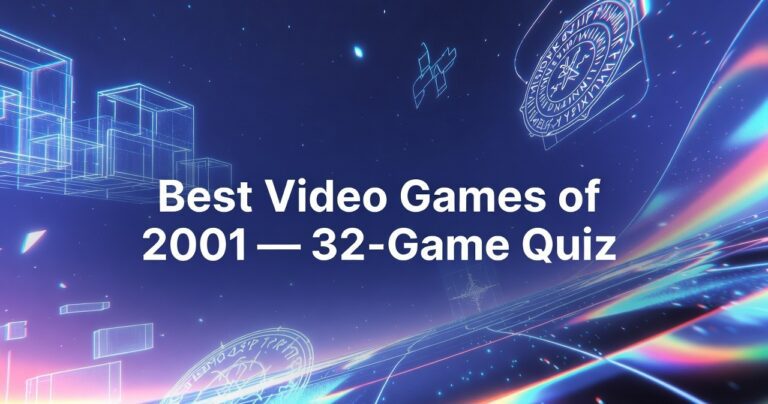 Best Video Games of 2001 — 32-Game Quiz 7 Best Video Games of 2001 — 32-Game Quiz