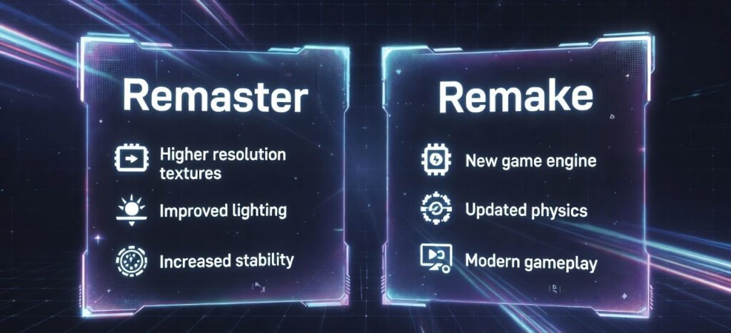 Remake vs Remaster: What’s the Difference in Video Games?