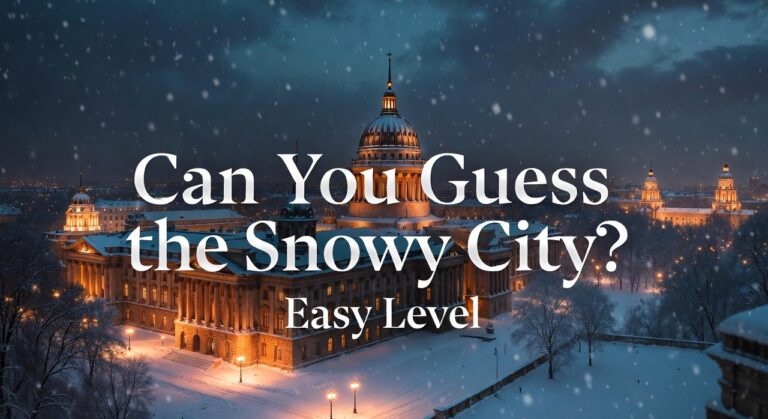 Can You Guess the Snowy City? (Easy Quiz) 7 Can You Guess the Snowy City? (Easy Quiz)