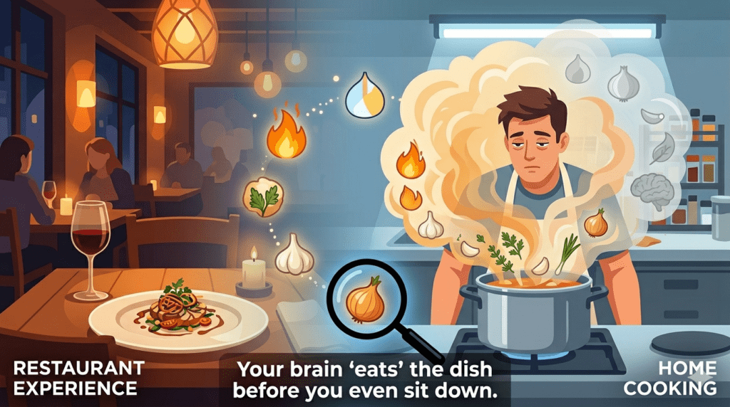 Why Restaurant Food Always Tastes Better (The Science Explained)
