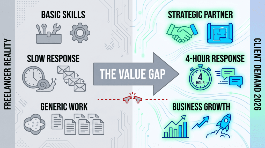The Freelance Pivot: What High-Paying Clients Actually Demand in 2026 (And Why Most Generalists Are Failing)