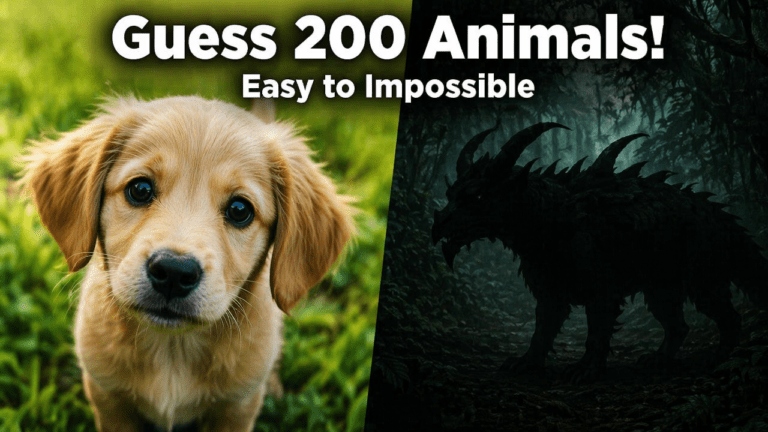 Guess 200 Animals in 3 Seconds!